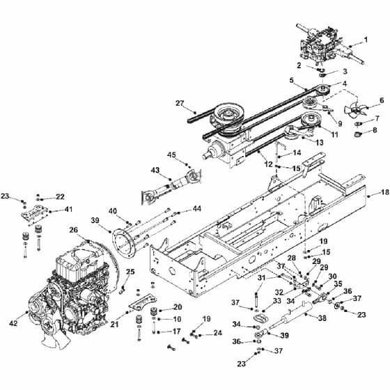 Countax D23-50Ln - From 01-01-2010 To 01-02-2012 - 11 PTO Pulley Assembly