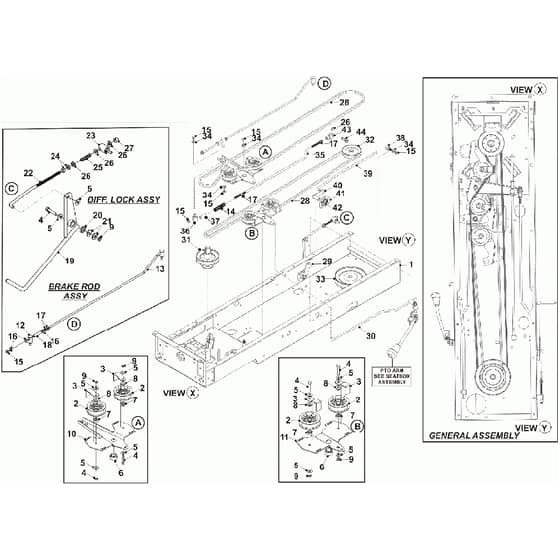 Countax D50-Ln - From - 06 PTO Transmission