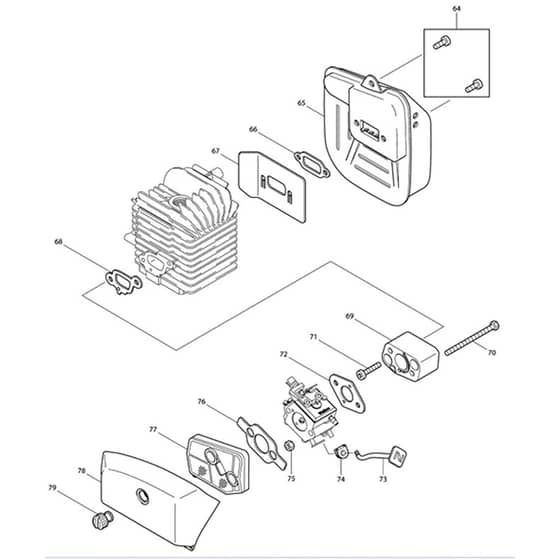 Makita DBC340 - Brush Cutter - Power Tool 04 Diagram