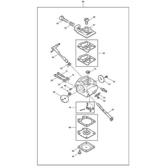 Makita DBC340 - Brush Cutter - Power Tool 05 Diagram