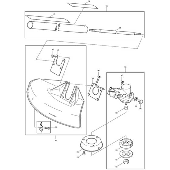 Makita DBC340 - Brush Cutter - Power Tool 08 Diagram