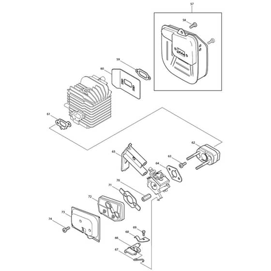 Makita DBC4510 - Brush Cutter - Power Tool 04 Diagram