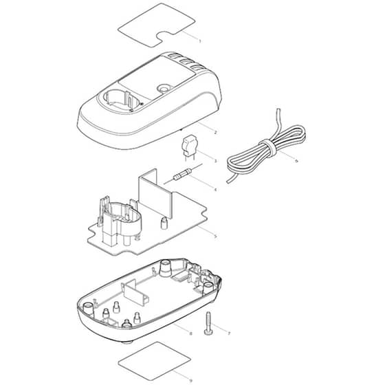 Makita DC07SA - Charger - Power Tool Diagram