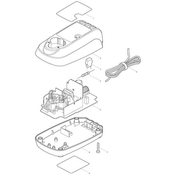 Makita DC10WA - Charger - Power Tool Diagram