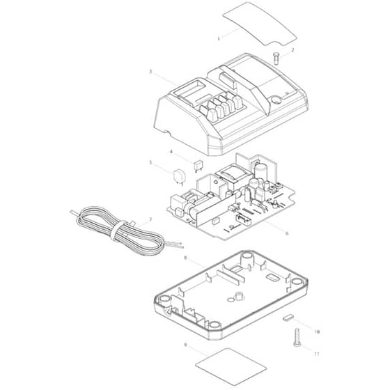 Makita DC1851 - Charger - Power Tool Diagram