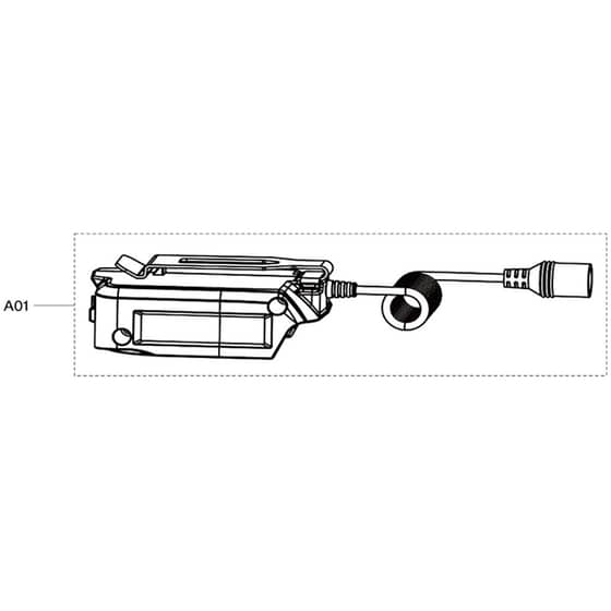 Makita DCB200 - Cordless Heated Blanket - Power Tool Diagram