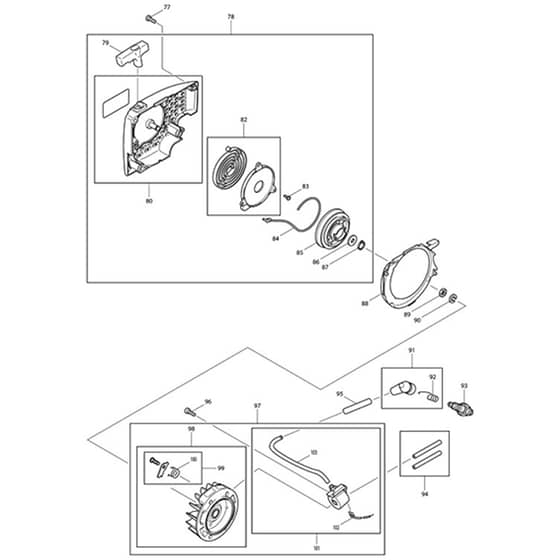 Makita DCS430 - Engine Chain Saw - Power Tool 05 Diagram