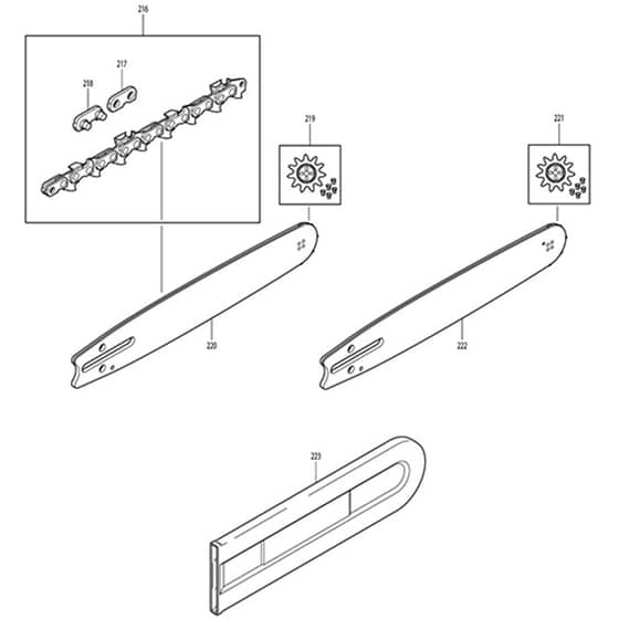 Makita DCS430 - Engine Chain Saw - Power Tool 10 Diagram
