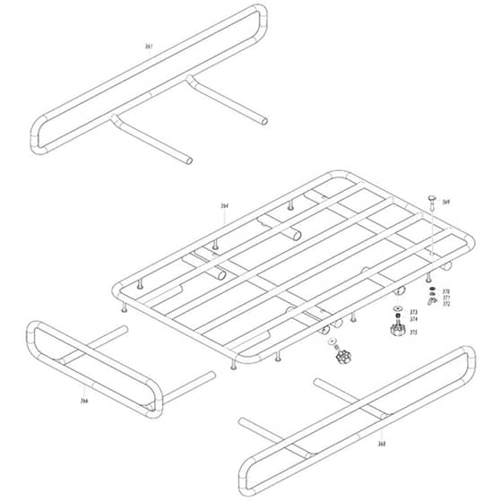 Makita DCU604 - Battery Powered Wheelbarrow - Power Tool 09 Diagram