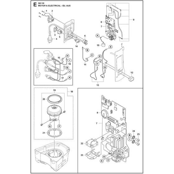 Husqvarna DE 110 H - 970509401 - Electrical 01