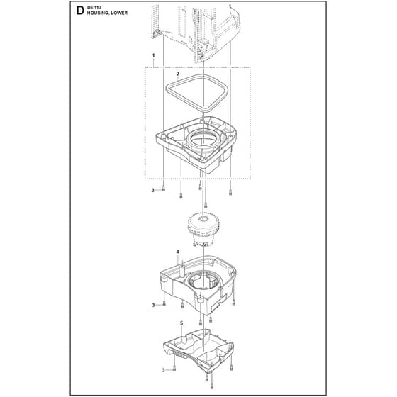 Husqvarna DE 110 H - 970509401 - Housing 02
