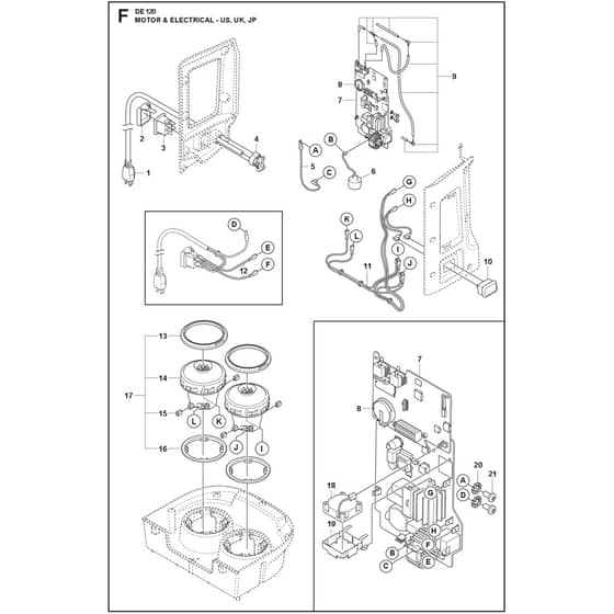 Husqvarna DE 120 H - 970514806 - Electrical 02