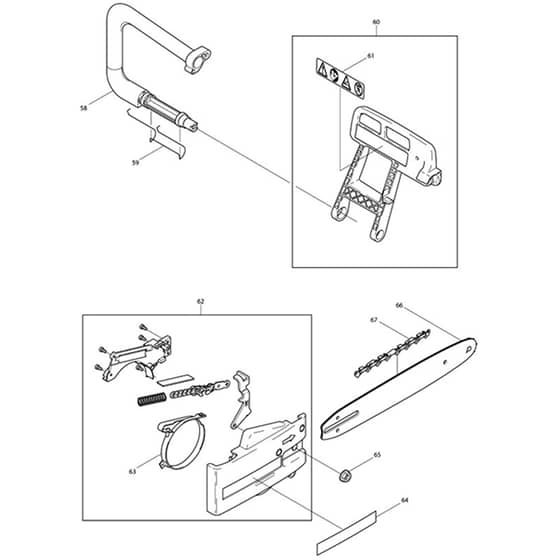 Makita DES400 - Chain Saw - Power Tool 04 Diagram