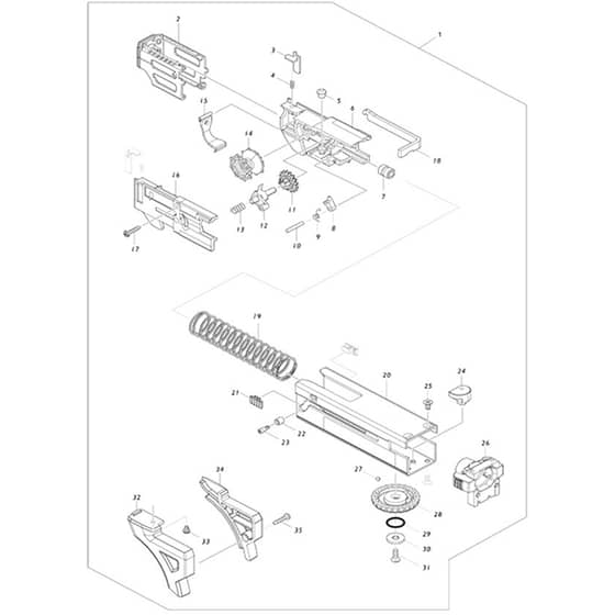 Makita DFR551 - Cordless Auto Feed Screwdriver - Power Tool 02 Diagram