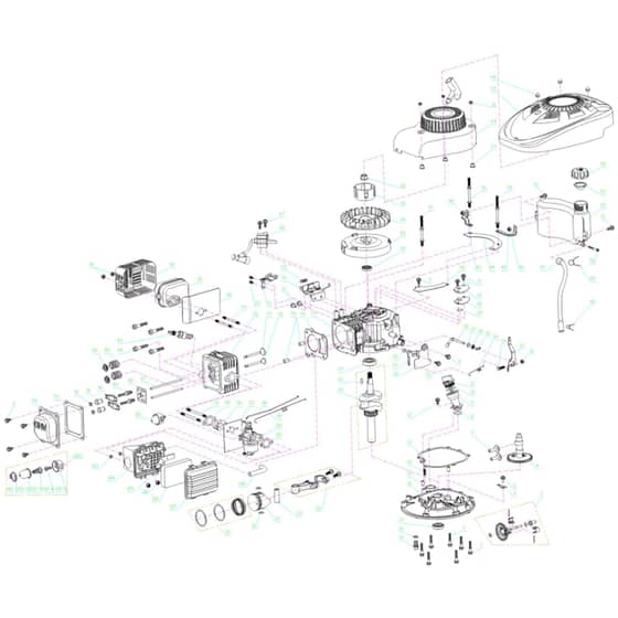 Cobra DG350V - Engine Euro V Main Diagram