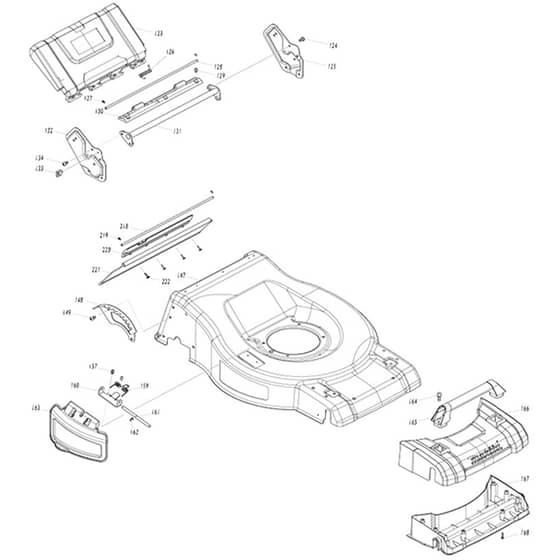 Makita DLM534 - 530mm Cordless Lawn Mower - Power Tool 03 Diagram