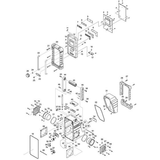 Makita DMR107 - Job Site Radio - Power Tool Diagram