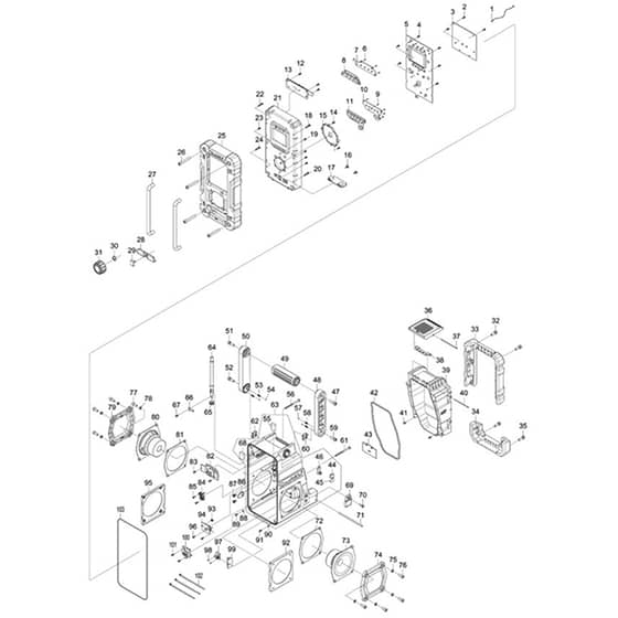 Makita DMR108B - Job Site Radio - Power Tool Diagram