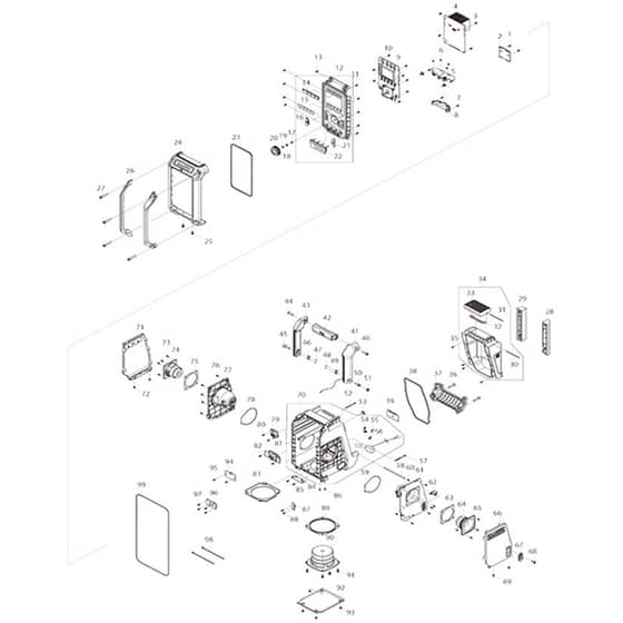 Makita DMR114 - Job Site Radio - Power Tool Diagram