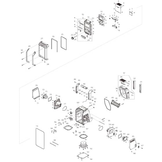 Makita DMR115 - Job Site Radio - Power Tool Diagram