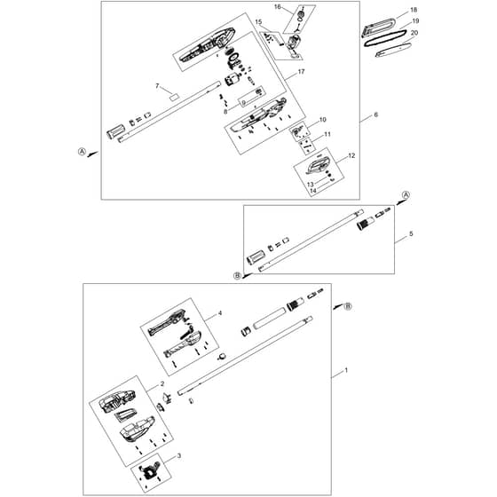 Echo DPPF-310 Parts list