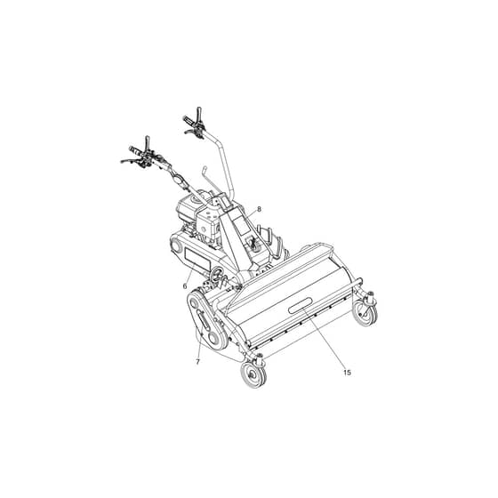 DR 100 TR -  - Efco Flail Mower Plate kit Diagram