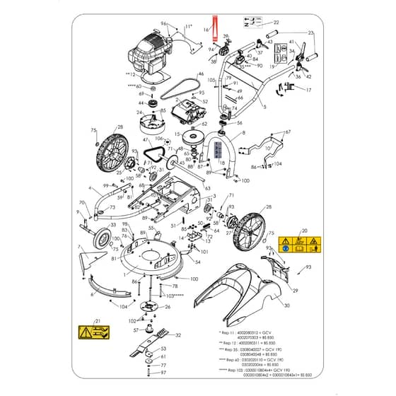 DR 51 VB6 -  - Efco Bush Hog Mower Frame assembly (From 2012) Diagram