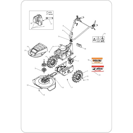 DR 52 VBR6 -  - Efco Bush Hog Mower Frame assembly (From 2012) Diagram