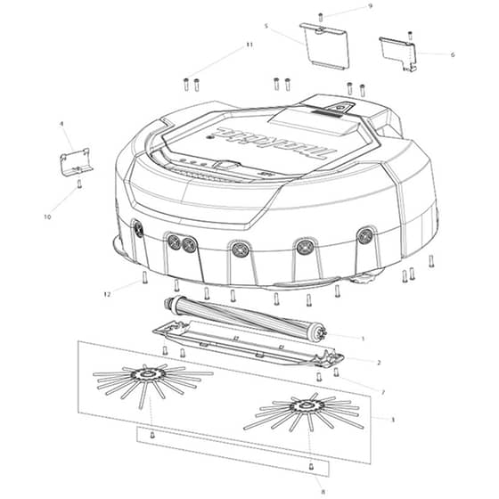 Makita DRC200 - Robotic Cleaner - Power Tool 01 Diagram