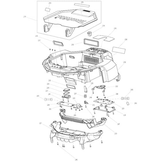 Makita DRC200 - Robotic Cleaner - Power Tool 10 Diagram
