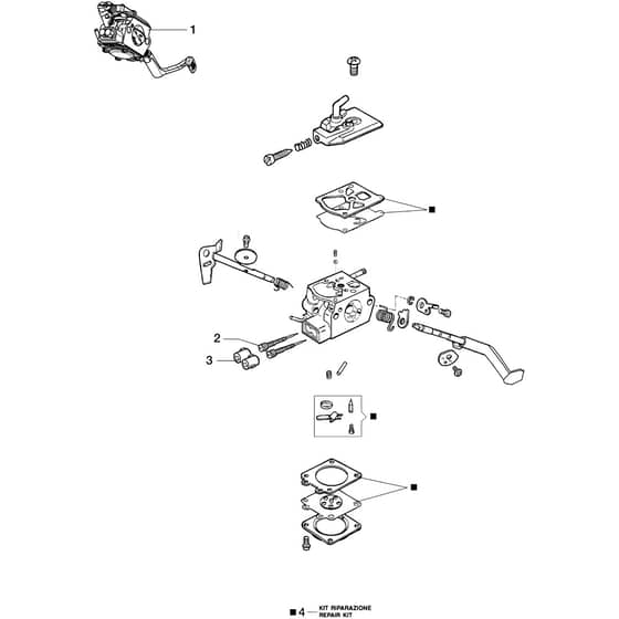 DS 2410 D -  - Efco Multi Function Tool Carburettor Diagram