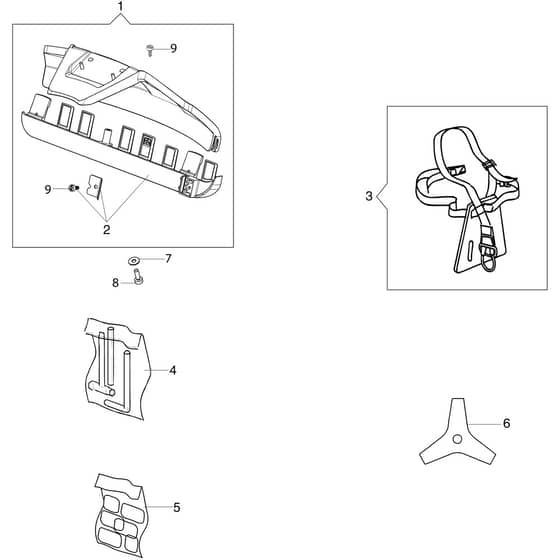 DS 2700 T -  - Efco Brushcutter Accessories Diagram