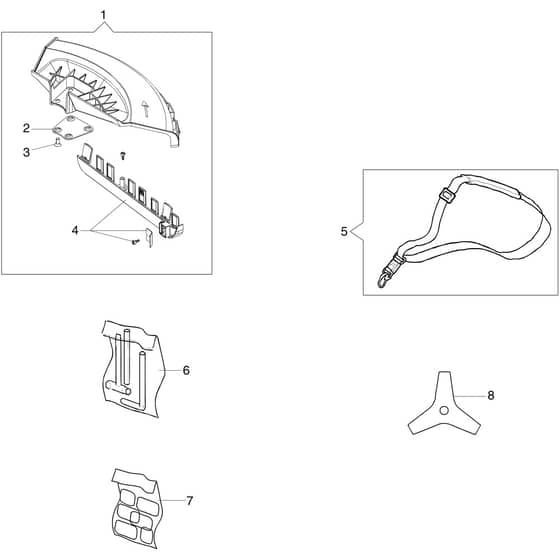 DS 3000 S -  - Efco Brushcutter Accessories Diagram