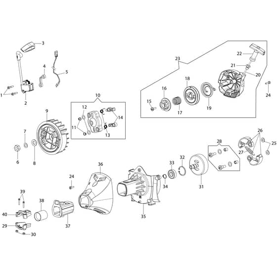 DS 5300 T -  - Efco Brushcutter Ignition system Diagram