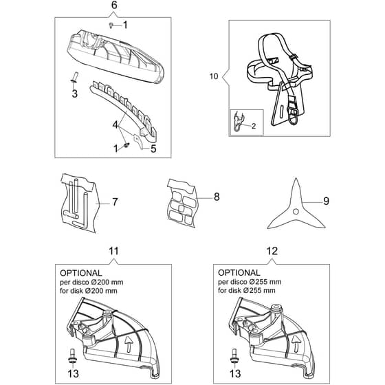 DS 5400 BOSS -  - Efco Brushcutter Accessories Diagram