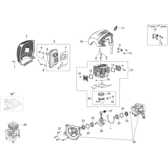 DS 5500 BOSS -  - Efco Brushcutter Engine Diagram