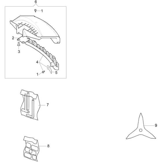 DSF 5400 -  - Efco Brushcutter Accessories Diagram
