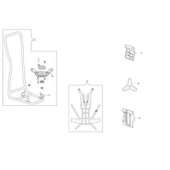 DSH 3100 BP -  - Efco Brushcutter Accessories Diagram