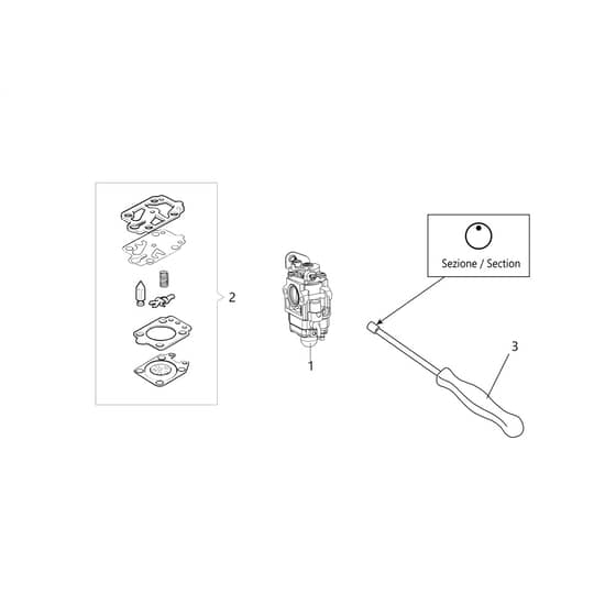 DSH 5000 T -  - Efco Brushcutter Carburettor Diagram