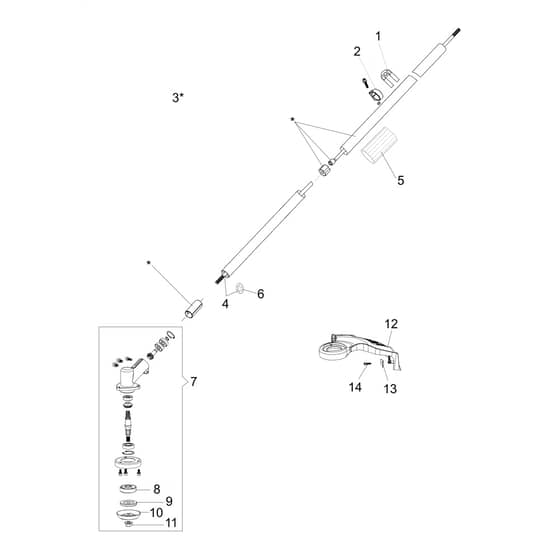 DSi 35 -  - Efco Brushcutter Transmission Diagram
