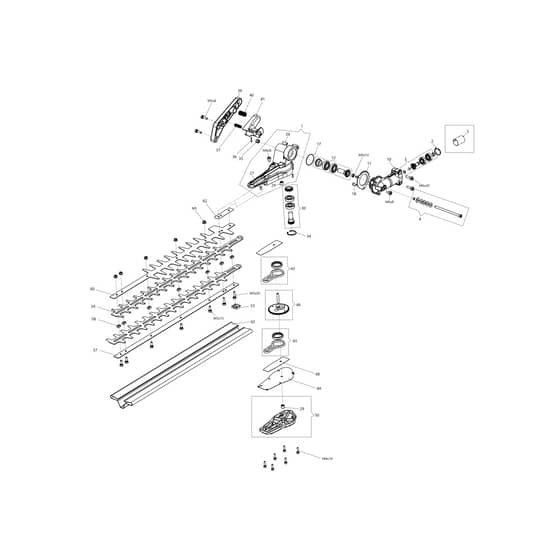 DSI 530 HL -  - Efco Hedge Trimmer Hedgetrimmers Diagram