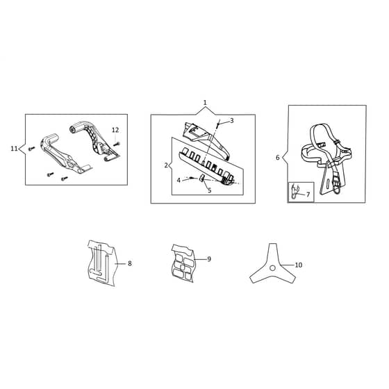 DSi 530 T -  - Efco Brushcutter Accessories Diagram
