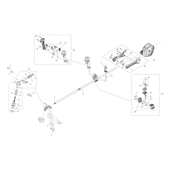 DSi 530 T -  - Efco Brushcutter Transmission Diagram