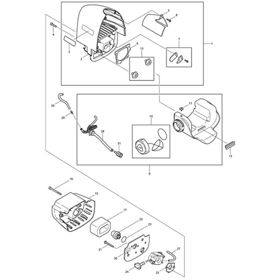 Makita DST300 - Brush Cutter - Power Tool 01 Diagram