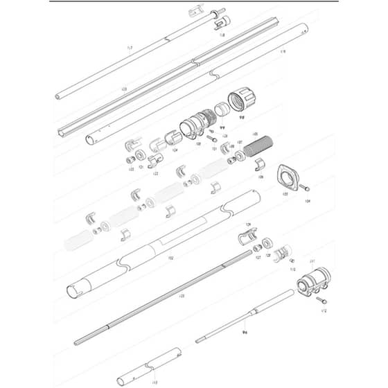 Makita DUA301 - 300mm Dc Telescopic Pole Saw - Power Tool 03 Diagram