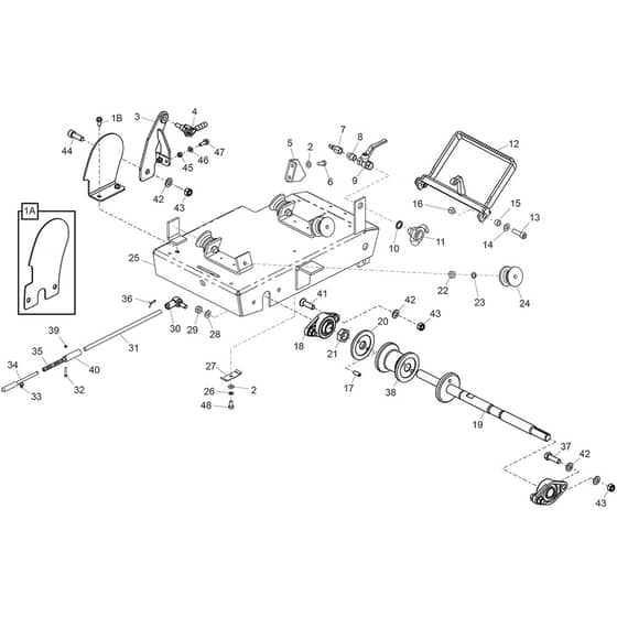 Belle Duo 350X - Bedplate Assembly