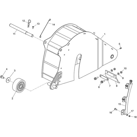 Belle Duo 350X - Blade Guard Assembly