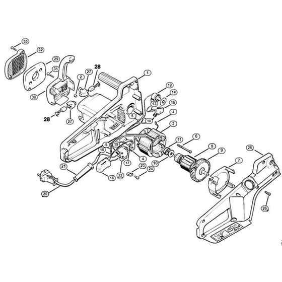 Genuine Stihl E14 / B - Electric motor E 14 C