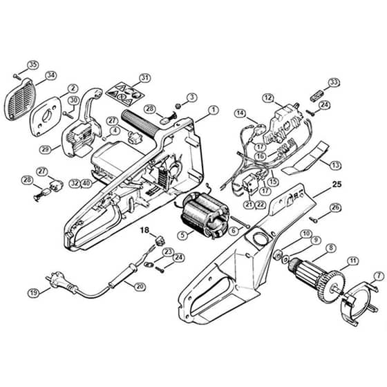 Genuine Stihl E20 C / B - Electric motor E 220 C, E 20 C