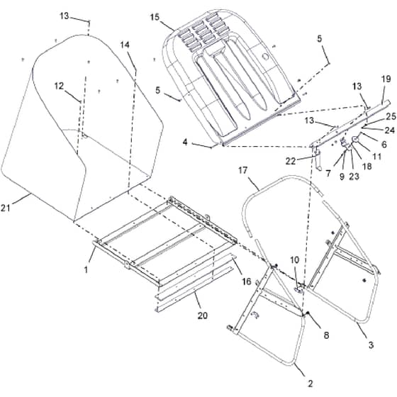 Countax E36 255 Litre Pgc - - 06 Pgc Net Frame And Lid